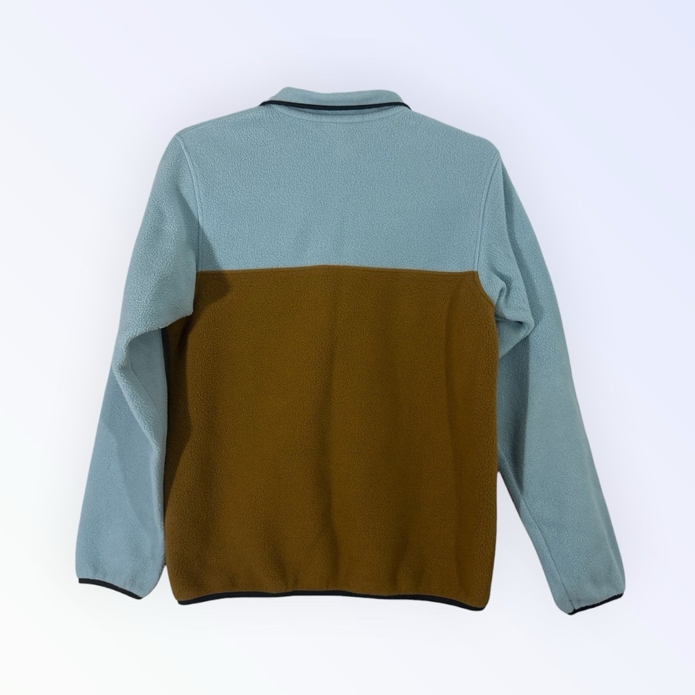 Patagonia Synchilla Snap-T Pullover WOMENS MEDIUM Blue Brown - Picture 6 of 8
